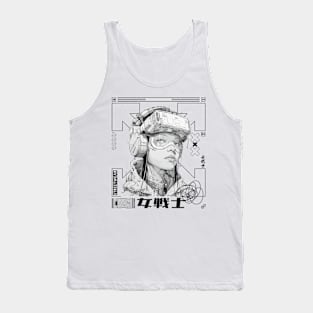 Cyberpunk Visionary Unisex Tee: Futuristic Streetwear Design, Sci-Fi Art Fun Gift, Essential Wear for the Modern History Enthusiast Tank Top